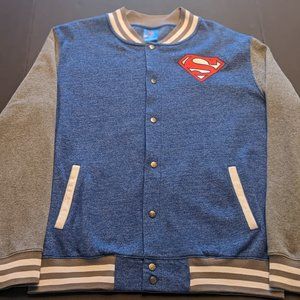 Superman Varsity Button-Up Jacket